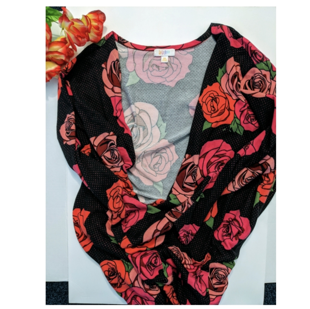 LuLaroe Long Rose Cardigan 3x